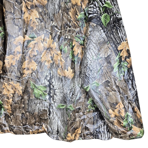 Cedar Key Camo Rain Jacket Mens L Trebark Superflauge PVC Insulated Hunting - Picture 9 of 13